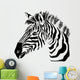 Portrait Zebra White Wall Decal
