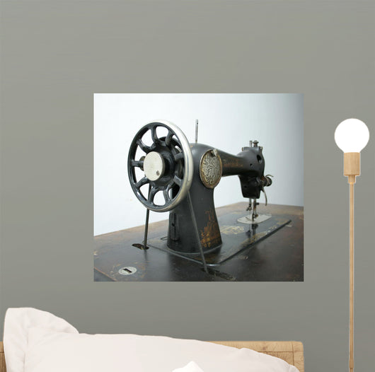 Old Sewing Machine Wall Decal