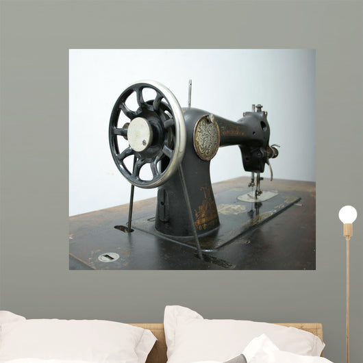 Old Sewing Machine Wall Decal