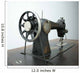 Old Sewing Machine Wall Decal