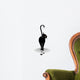 Disdainful Black Cat Cartoon Wall Decal