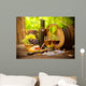 Wine and Cheese with Barrel Wall Decal