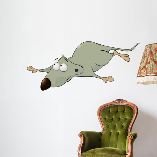 Rat Lays Stomach Wall Decal