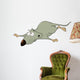 Rat Lays Stomach Wall Decal