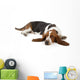 Resting Basset Hound Wall Decal