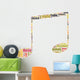 Yellow Eighth Note Music Symbol Word Art Wall Decal