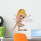 Purple CG Dragonfly Ballerina Fairy Wall Decal