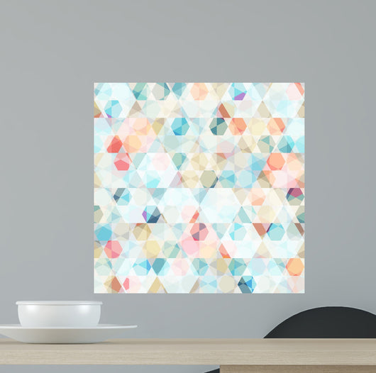 Seamless Diamond Cell Patter Wall Decal