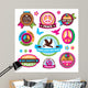 Set Peace Symbols and Wall Stickers Wall Decal