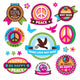 Set Peace Symbols and Wall Stickers Wall Decal