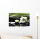 Gardenia Flower and Candle Wall Decal