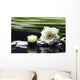 Gardenia Flower and Candle Wall Decal