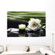 Gardenia Flower and Candle Wall Decal
