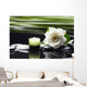 Gardenia Flower and Candle Wall Decal