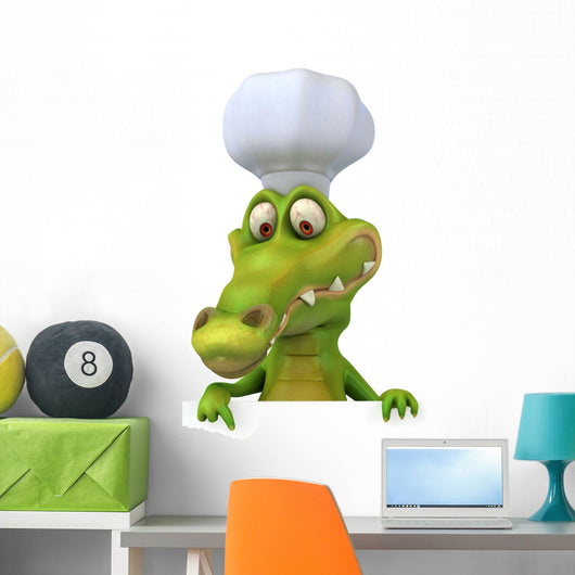 CG Crocodile Chef Wall Decal