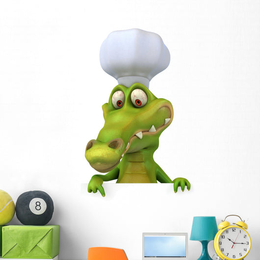 CG Crocodile Chef Wall Decal