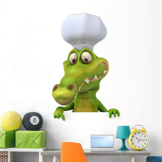 CG Crocodile Chef Wall Decal