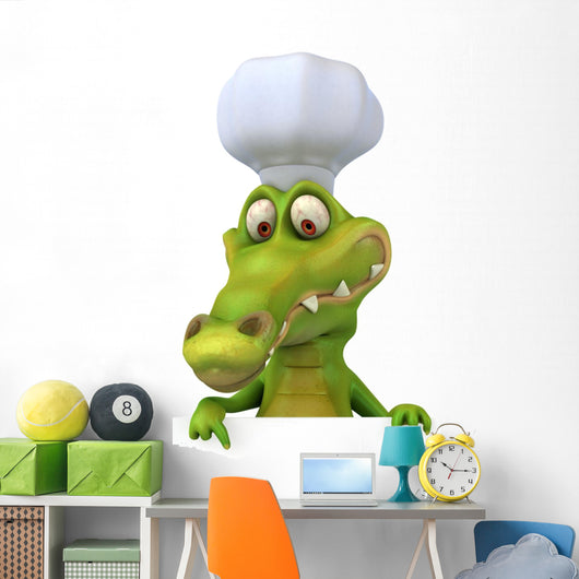 CG Crocodile Chef Wall Decal