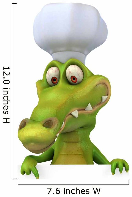 CG Crocodile Chef Wall Decal