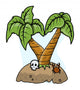Abandoned Island Pirate Shore Wall Decal