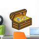 Treasure Box Cartoon Vector Wall Decal