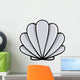 Seashell Cartoon Vector Illustration Wall Decal