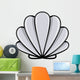 Seashell Cartoon Vector Illustration Wall Decal