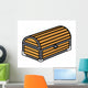 Ancient Treasure Wooden Trunk Wall Decal