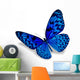 Blue Butterfly Wall Decal