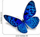 Blue Butterfly Wall Decal