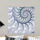 Abstract Fractal Spiral White Wall Decal