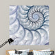 Abstract Fractal Spiral White Wall Decal