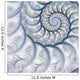 Abstract Fractal Spiral White Wall Decal