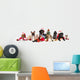 Dog and Cat Wearing Wall Decal