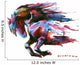Watercolor Horse - Colorful Wall Decal