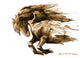 Watercolor Horse - Earth Tones Wall Decal