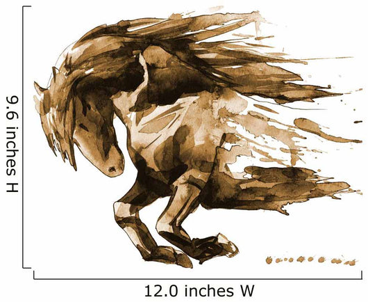 Watercolor Horse - Earth Tones Wall Decal
