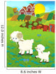 Cartoon Sheep on the Farm Wall Decal