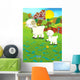 Cartoon Sheep Wall Decal