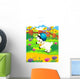 Cartoon Sheep in Hip Hop Wear Wall Decal