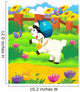 Cartoon Sheep in Hip Hop Wear Wall Decal