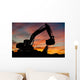 Track-type Loader Excavator Work Wall Decal