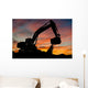 Track-type Loader Excavator Work Wall Decal