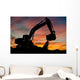 Track-type Loader Excavator Work Wall Decal