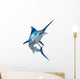 Marlin Fish White Wall Decal