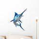 Marlin Fish White Wall Decal