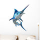 Marlin Fish White Wall Decal