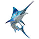 Marlin Fish White Wall Decal