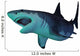 Megalodon Shark Underwater Wall Decal