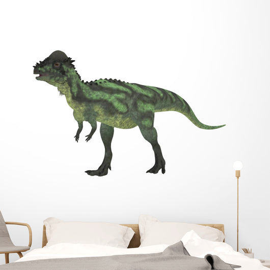 Pachycephalosaurus White Wall Decal